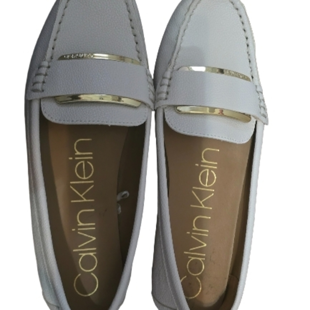 Calvin Klein Women's Elegant White Flats